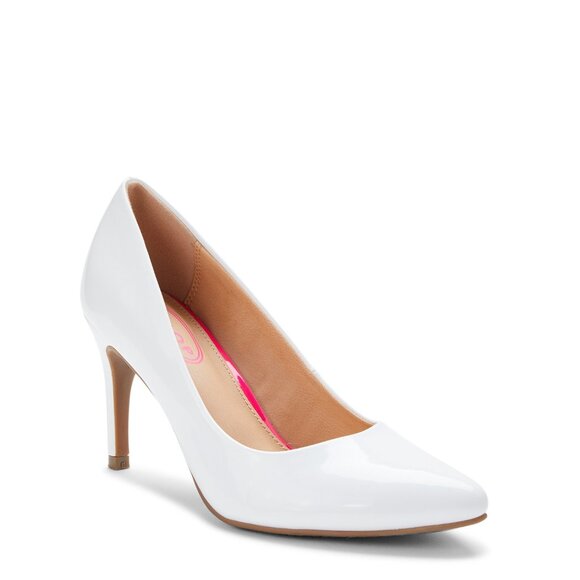 Scoop Women’s Jessica Pointed Toe Pumps, White, Size 6.5 - Picture 1 of 1